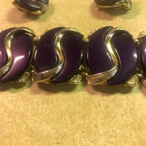 Bracelet and earrings set old